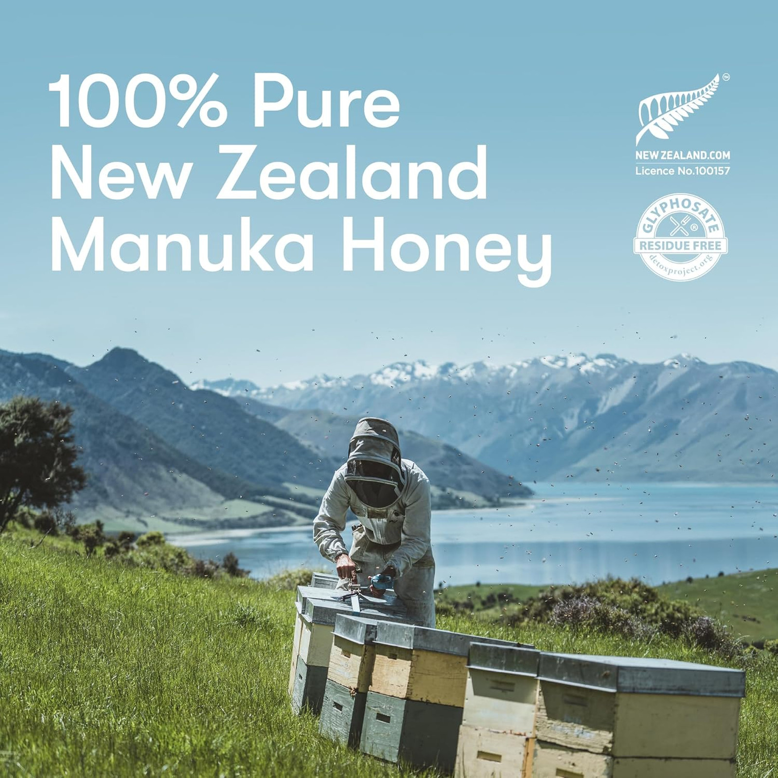 Pure Manuka Honey Squeeze Bottle UMF 10 plus MGO 250 grams 17.6 oz 1.1 lb