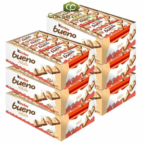 Kinder Bueno White Chocolate Candy Bars 780g/1.72Lbs(6/Case)