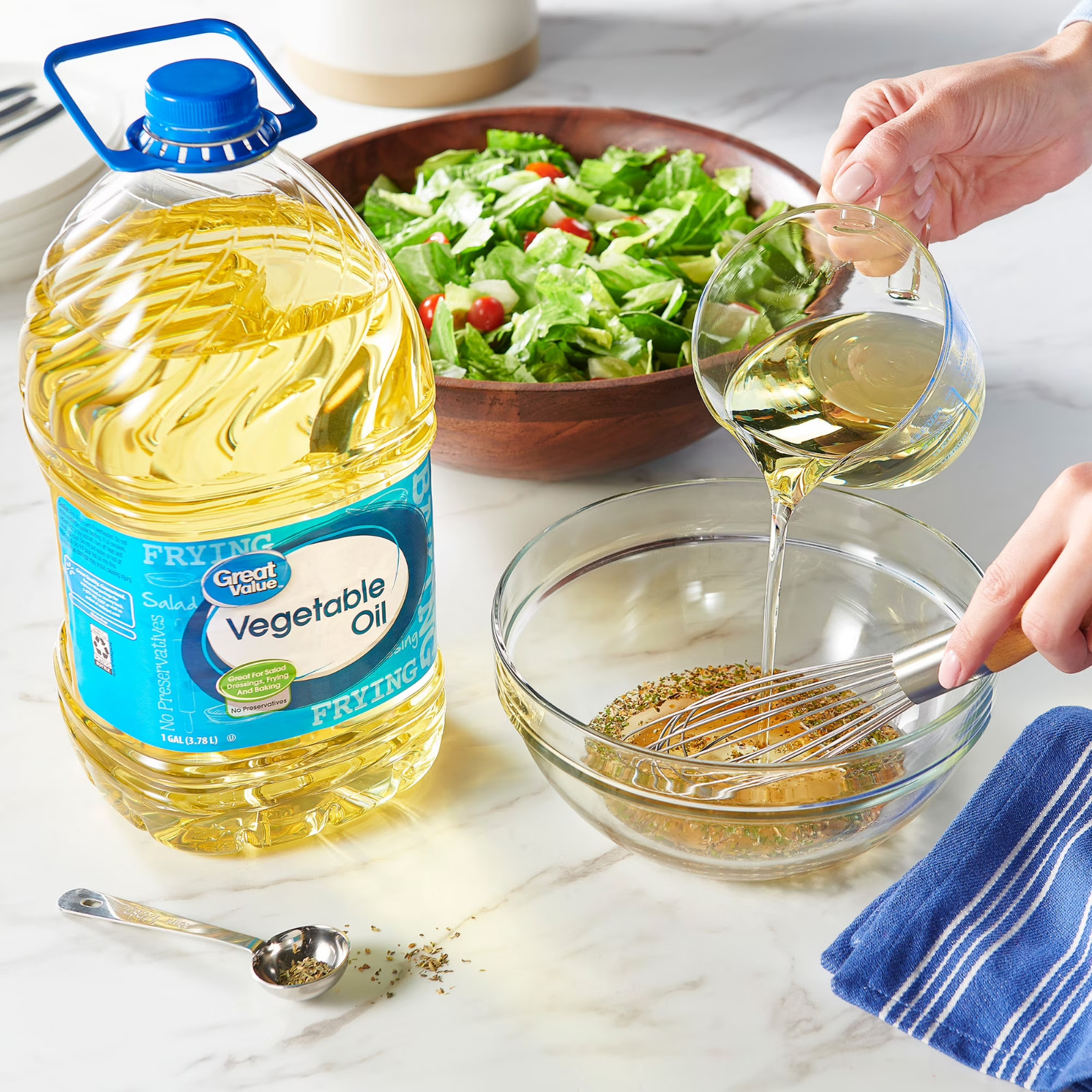 3 pack Great Value Vegetable Oil, 1 Gallon choice for all of your cooking