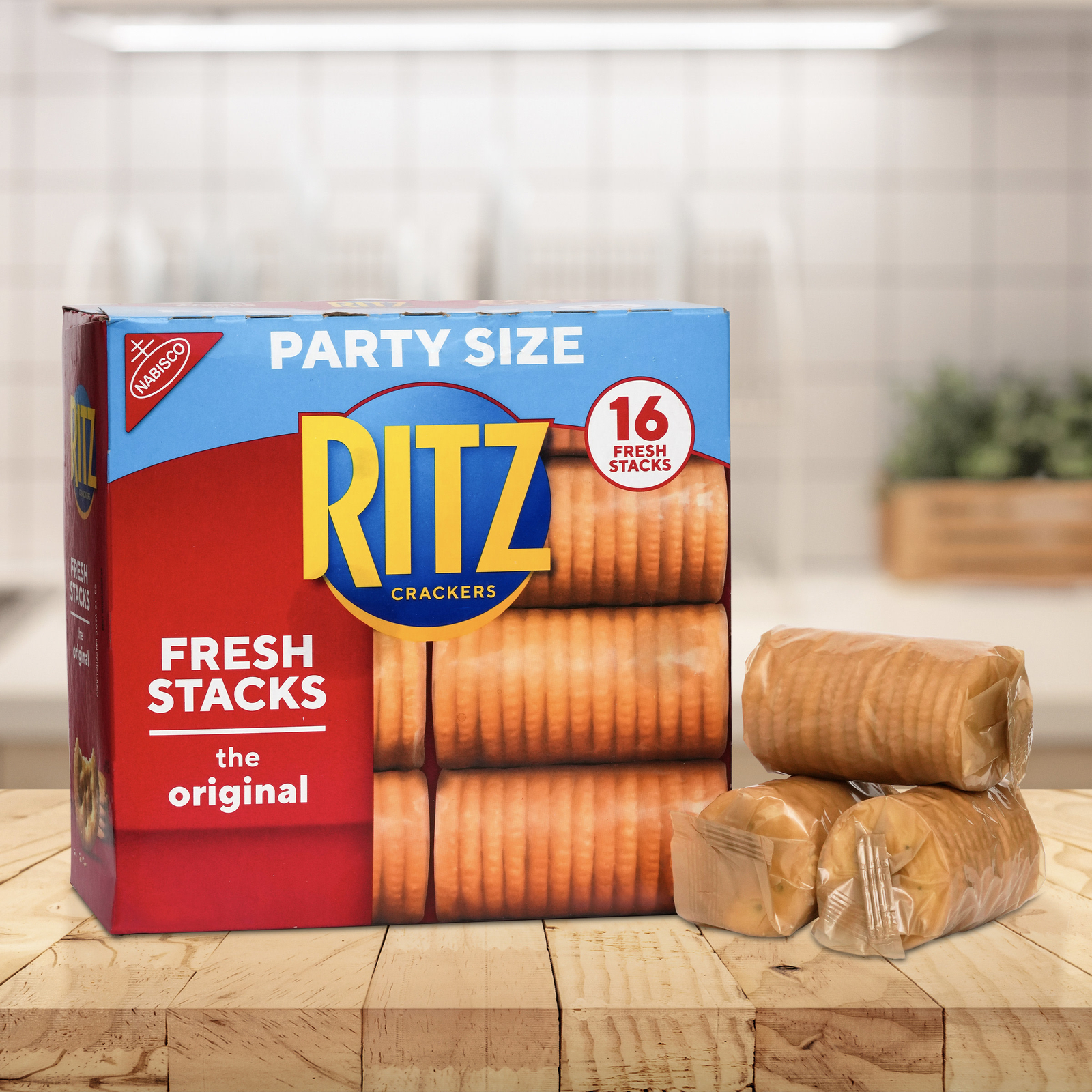 RITZ Fresh Stacks Original Crackers, Party Size, 16 Count, 23.7 oz