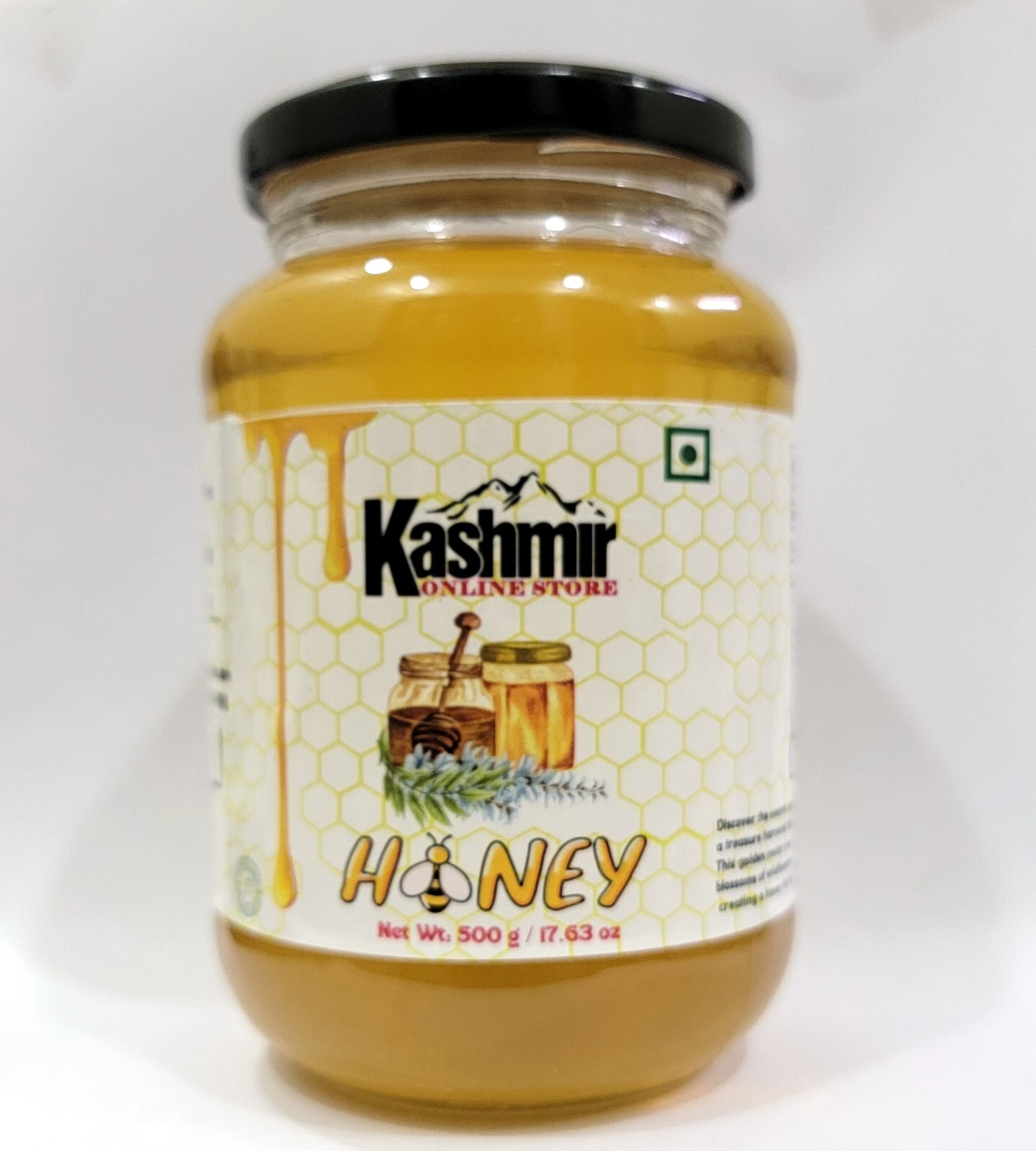 500g Premium Kashmiri Honey Raw,Unfiltered & Natural | Himalayan Valley Harvest.