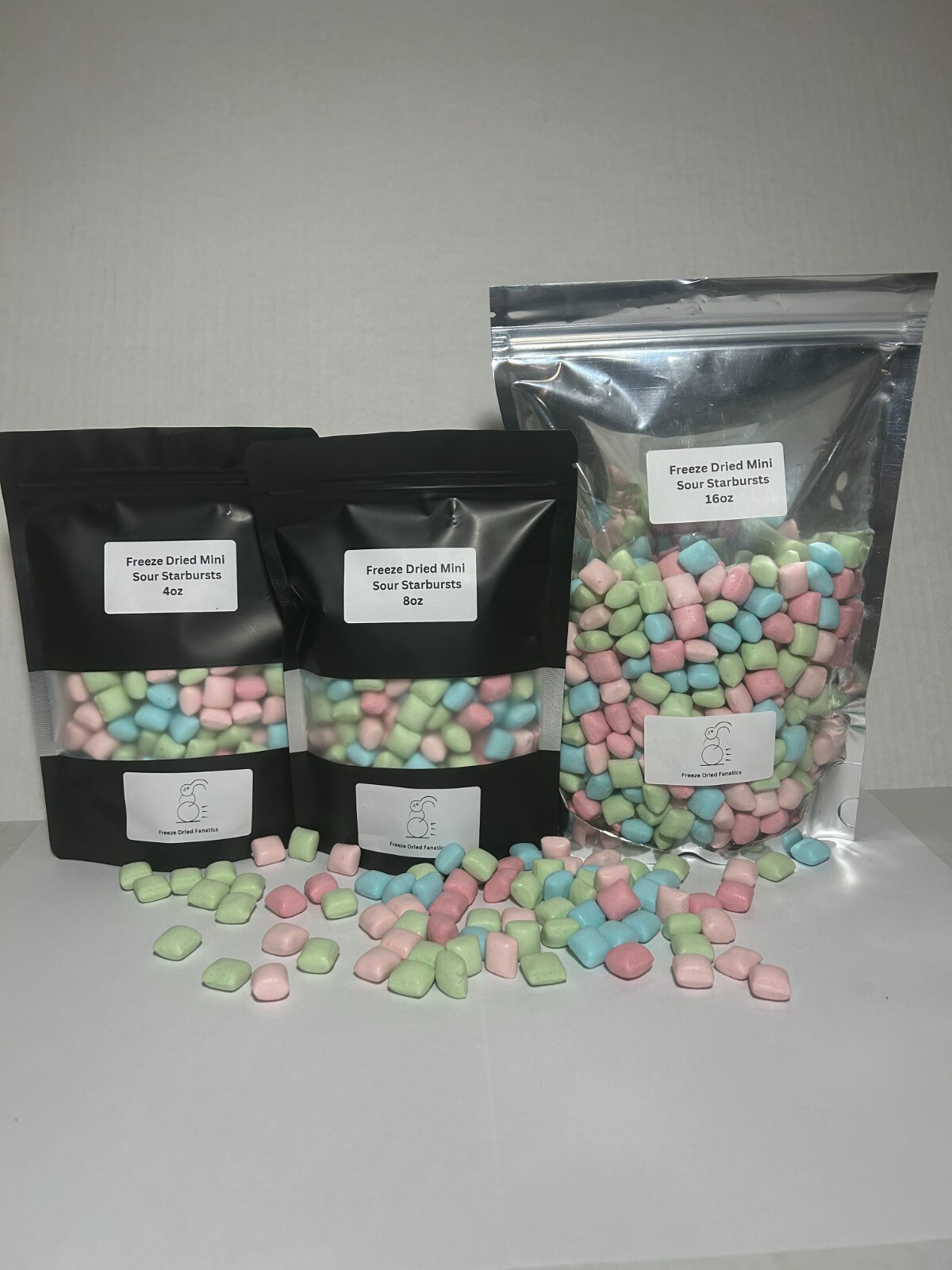 Freeze Dried Mini Sour Starbursts Candy *Pick Size* Made Fresh