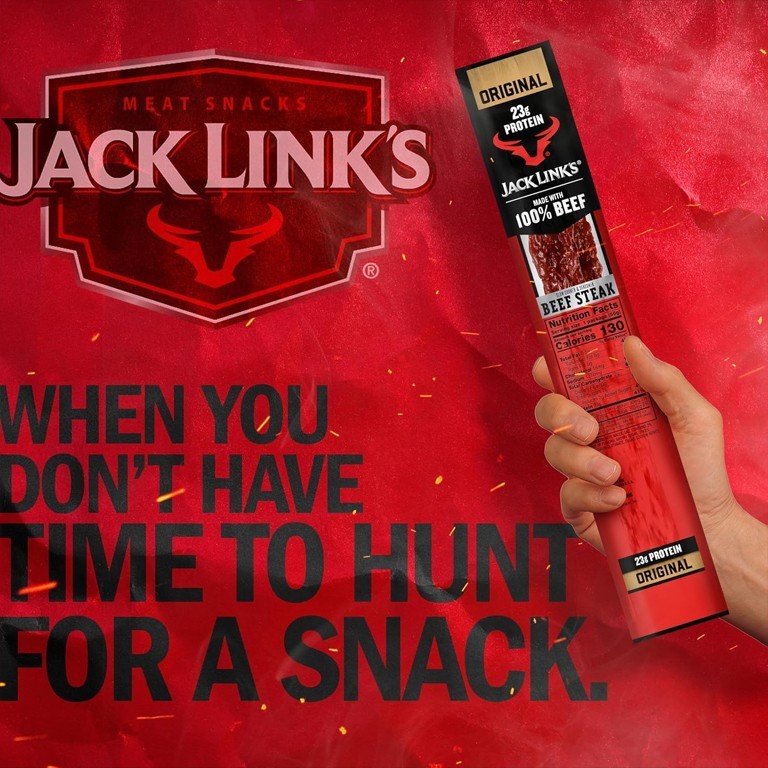 Jack Link’s Beef Steak Original Jerky Meat Snack with 23g of Protein Lot of 12