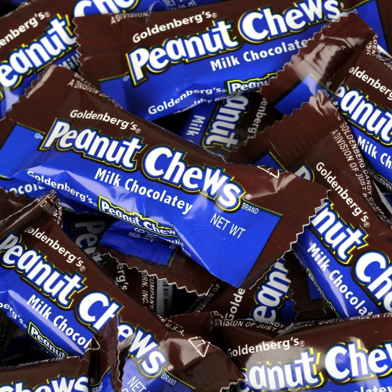 Goldenberg’s Peanut Chews Original Milk Chocolate 4.4 Pounds/ 2 KG – Bulk