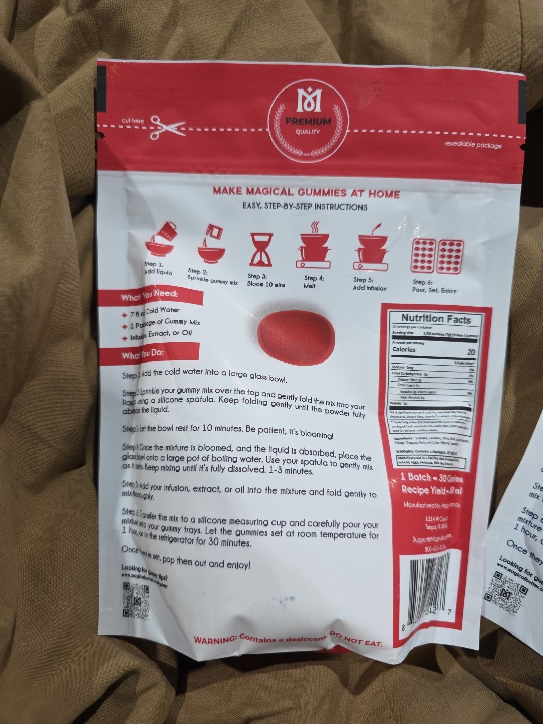 BB 3/2026 Magical Butter Gummy Mix Variety Pack 1 Cherry And 1 Blue Raspberry