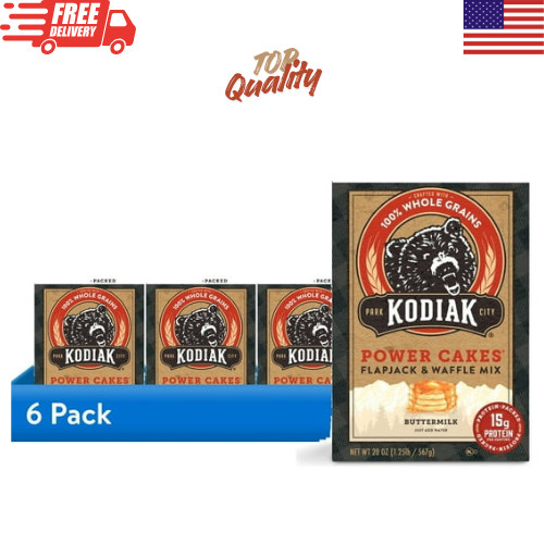Kodiak Cakes Buttermilk Power Cakes Pancake & Waffle Mix 20 oz 6 Pack