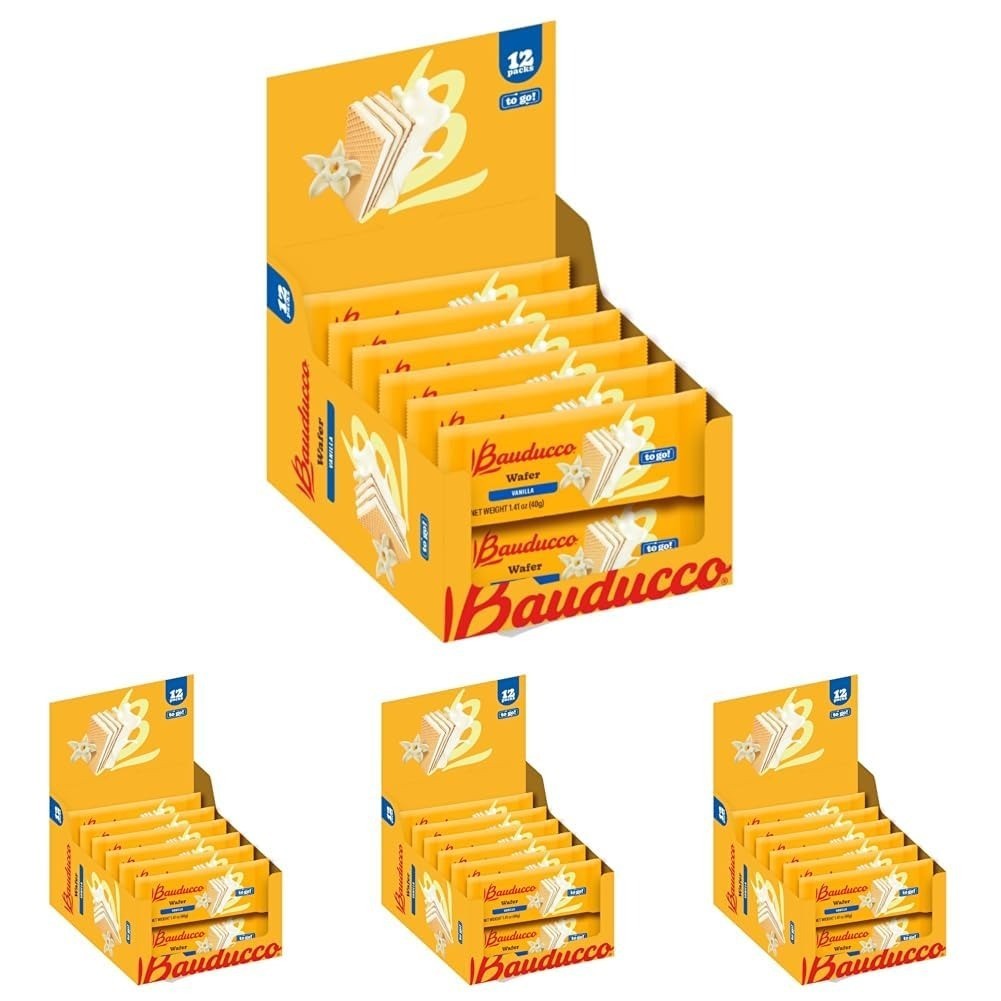 Bauducco Chocolate Wafers – Crispy Wafer Cookies – 5 oz