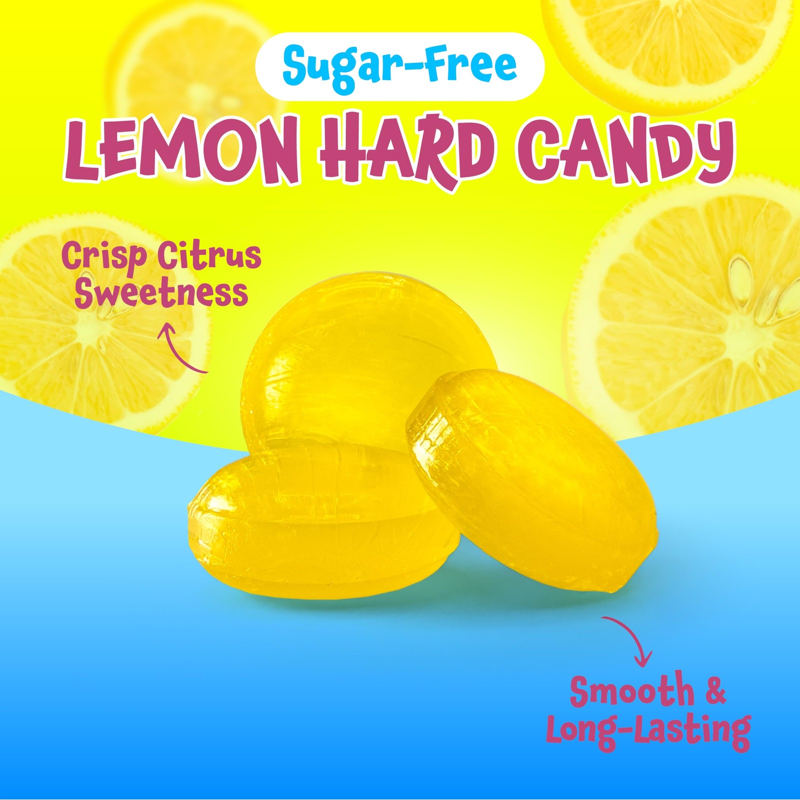Sugar Free Lemon Drops, Candy – 1 1 Pound (Pack of 1), Orange,Lime