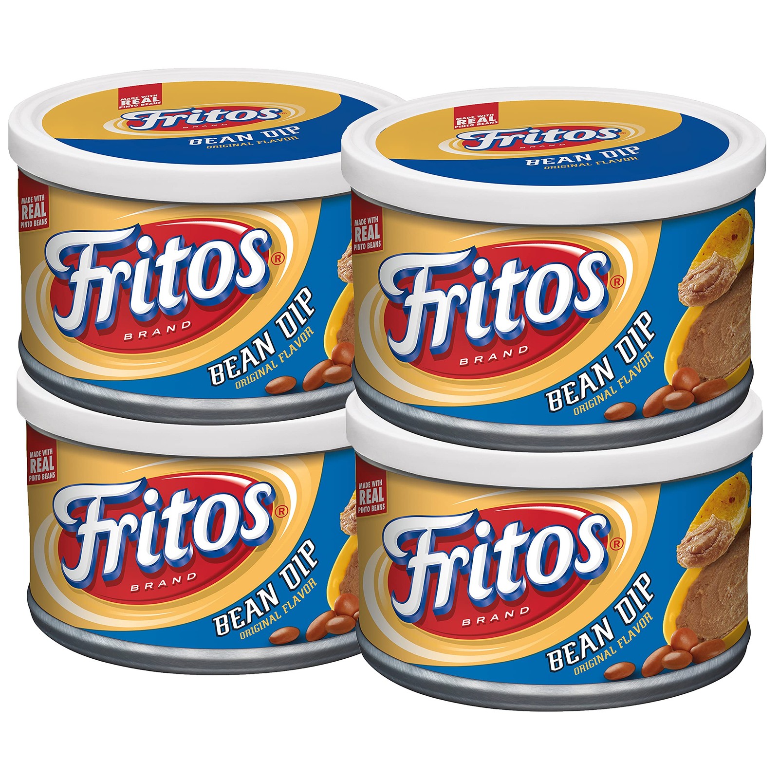 Fritos, Bean Dip Straight Pack, 9 Ounce (Pack of 4) 4 Count 1)