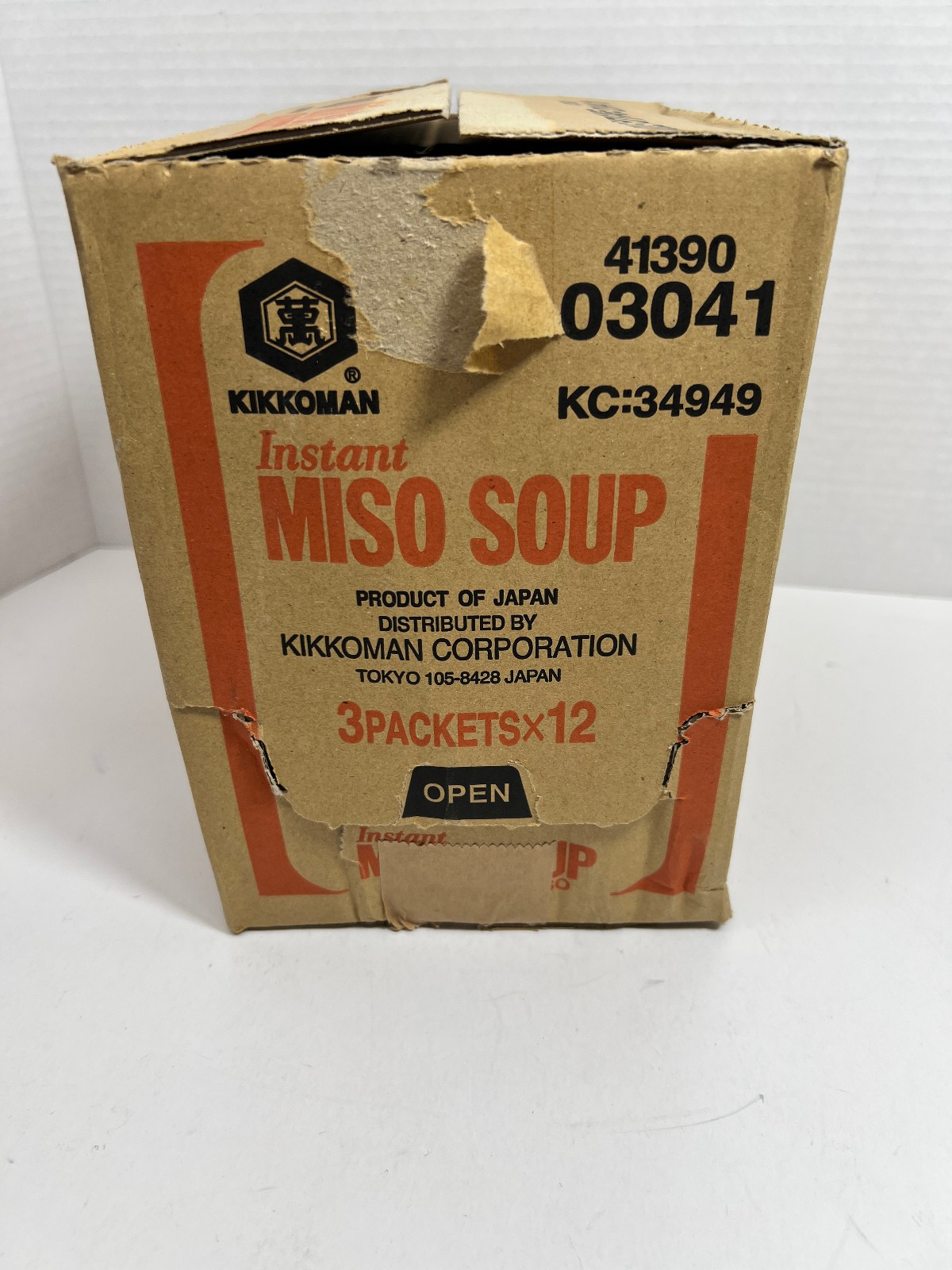 Lot of 12 of Kikkoman, Instant Shiro Miso Soup, 1.05 Oz, White Soybean Paste
