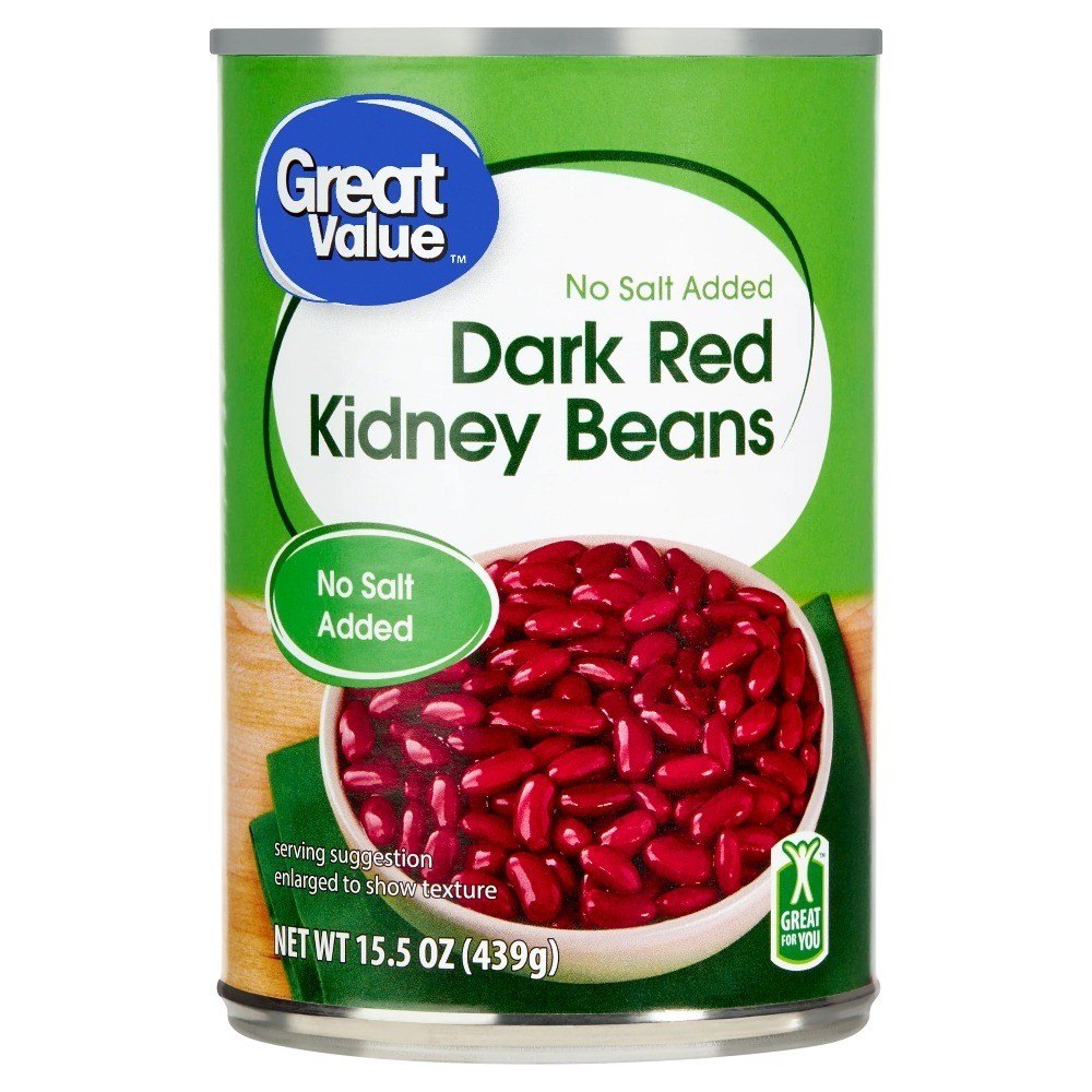 (12 pack) Dark Red Kidney Beans, No Salt Added, 15.5 oz