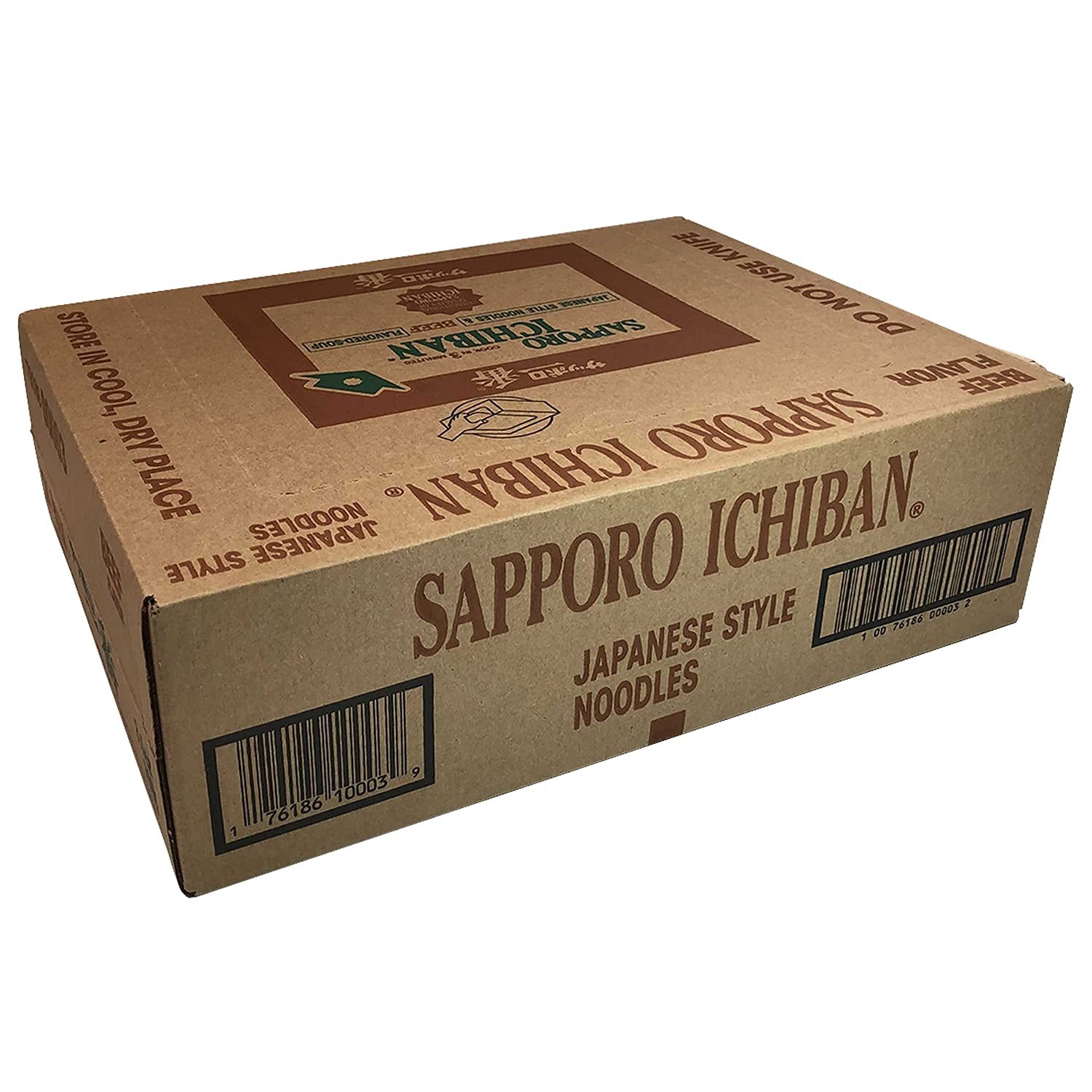 [SAPPORO ICHIBAN] Ramen Noodles, Beef Flavor, No. 1 3.5 Ounce (Pack of 24)