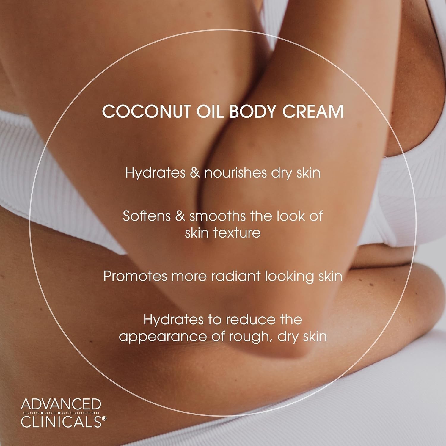 Advanced Clinicals 16 oz Coconut Oil Cream – Ultimate Hydration & Anti-Aging