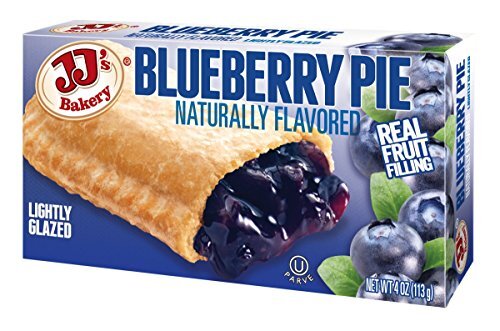 JJ’s Bakery Blueberry Glazed Snack Pies 4oz, 6 Pack