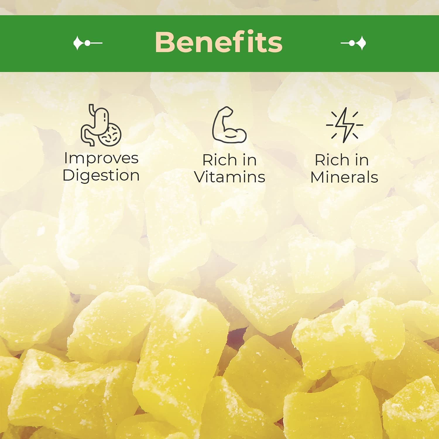 Healthy Pineapple Chunks – , Gluten-Free, and Deliciously Chewy 1 LB Snack