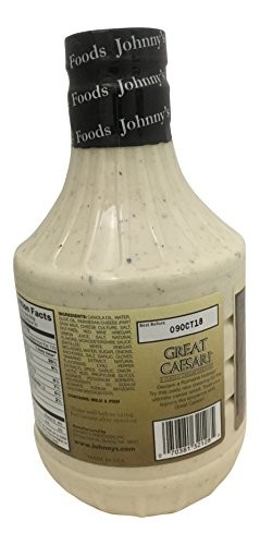 Johnny’s Great Caesar Dressing, 32 Ounce Bottle 32 Fl Oz (Pack of 1)