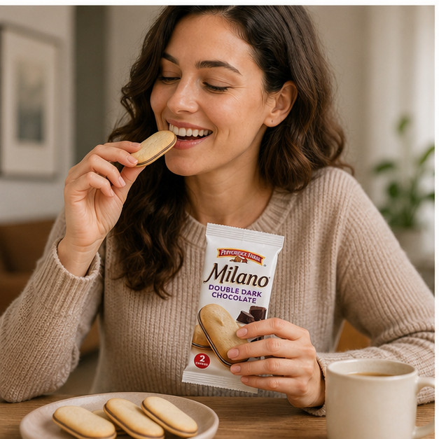 2-Pack Milano Cookies, Double Dark Chocolate, 0.98 oz, 30-count