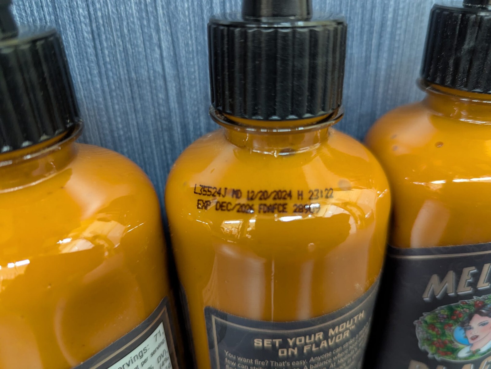 Lot of 6 Bottles x Melinda’s Black Truffle Hot Sauce 12 fl. oz. Expires Dec/2026