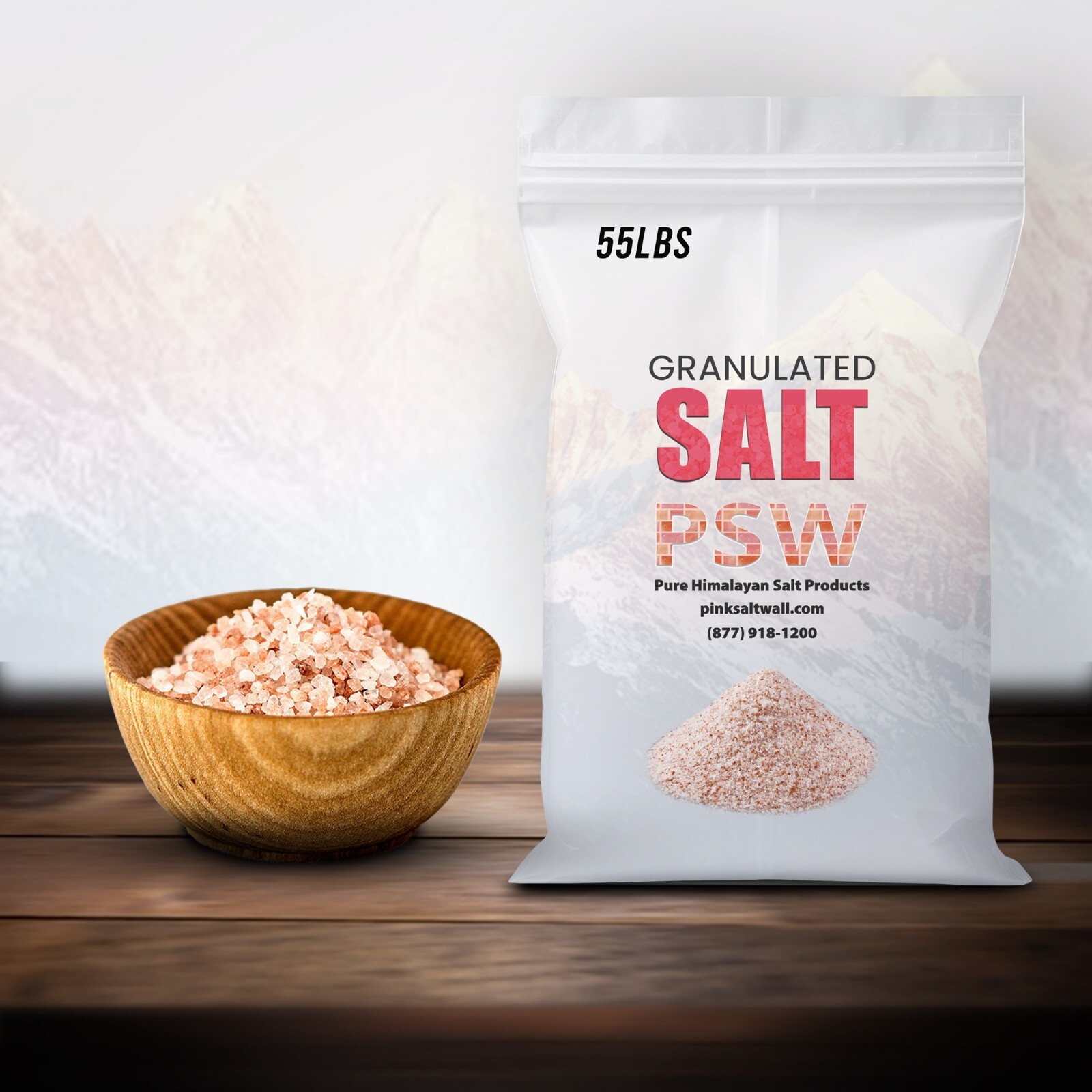 55 lb Bulk Himalayan Pink Salt – Coarse Grain | Kosher Natural Crystal Salt