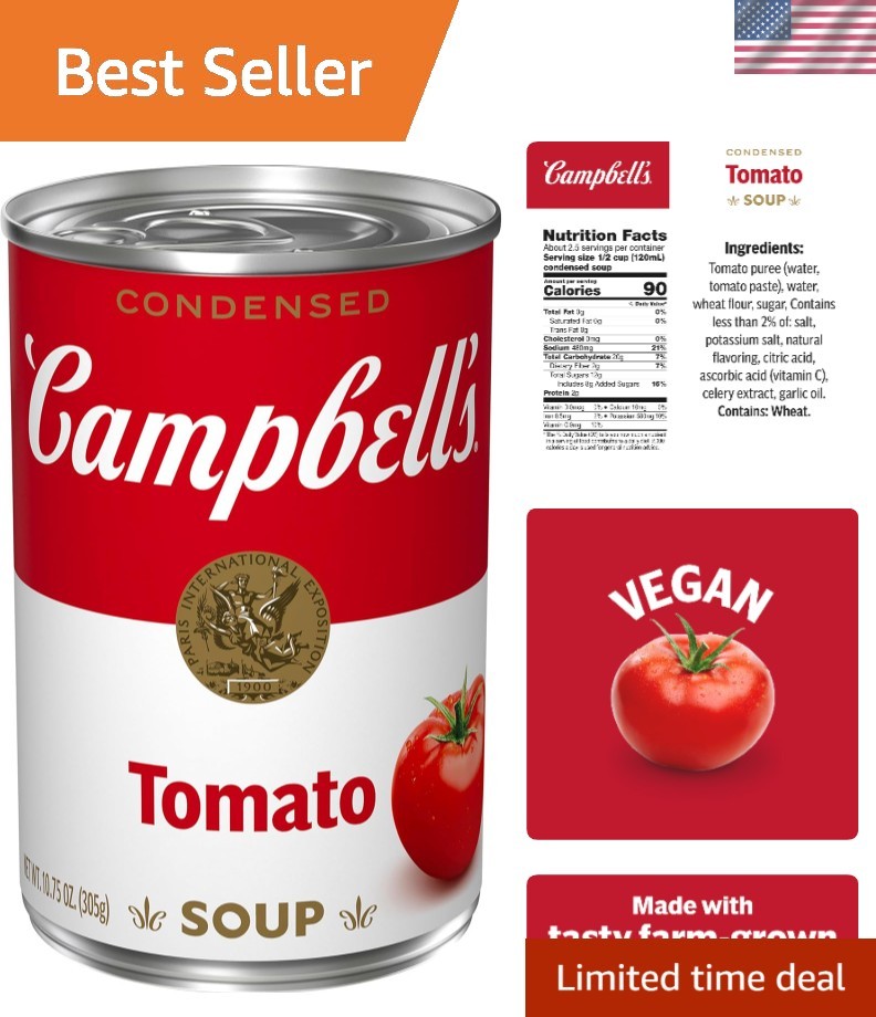 10.75 oz Tomato Soup – Made with 6 Quality Tomatoes, Easy Meal Solution