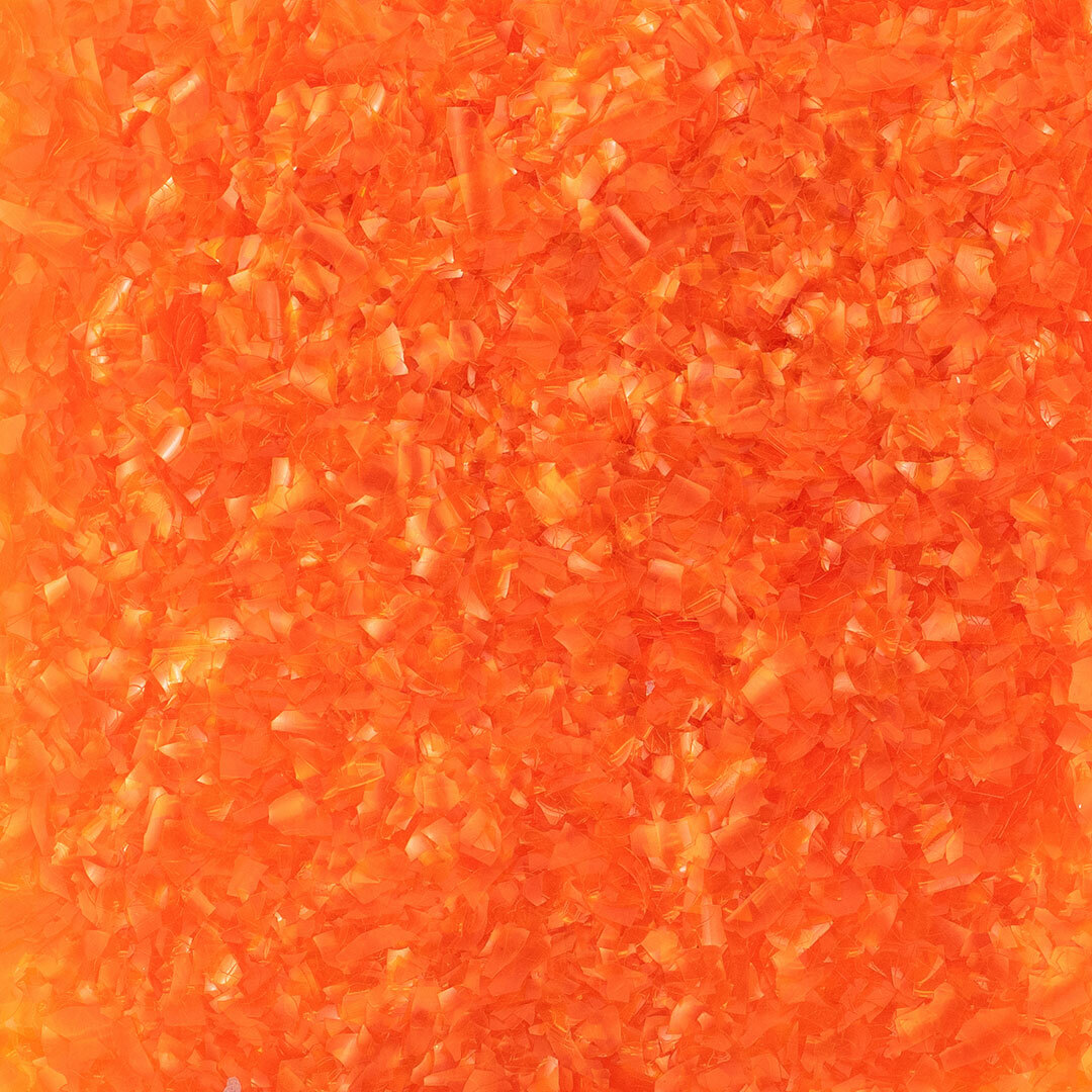 Orange Edible Shimmer Flakes 4g Jar Edible Glitter Freezer & Bake Safe Flakes