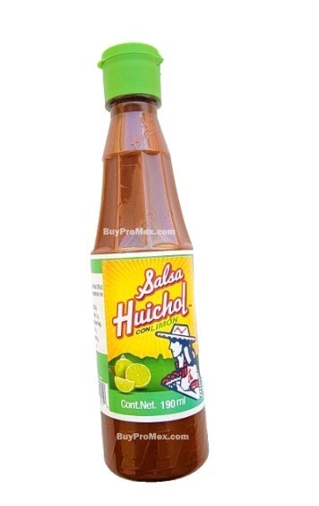 5-Pk Salsa Huichol Picante c/Limón 🇲🇽 Huichol Hot Spice Sauce190ml/6.7oz Ea