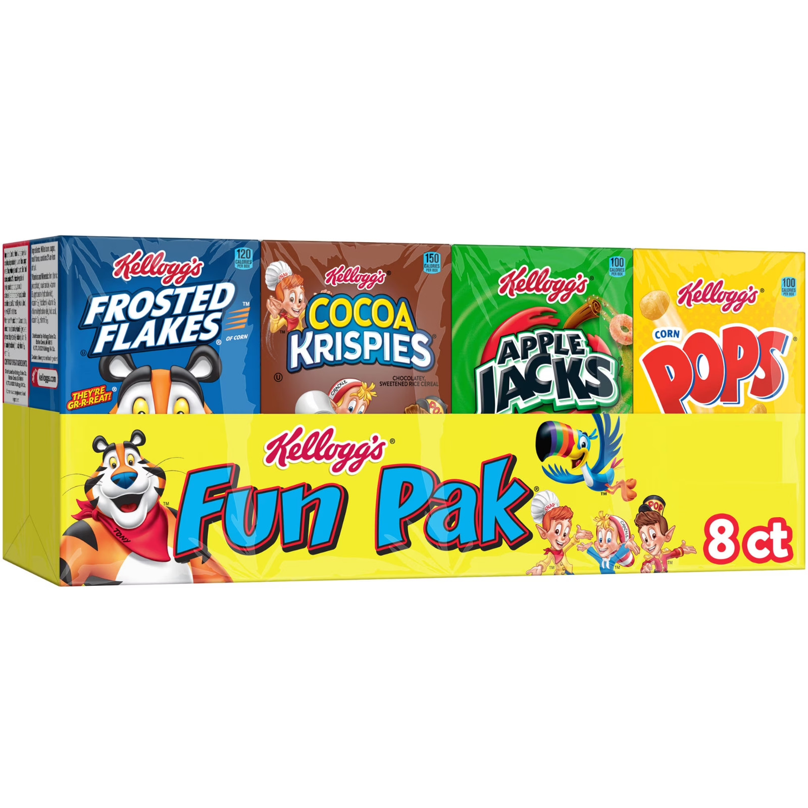 Kellogg’s Breakfast Cereal, Kids Cereal, Family Breakfast, Variety Pack, 8.56oz