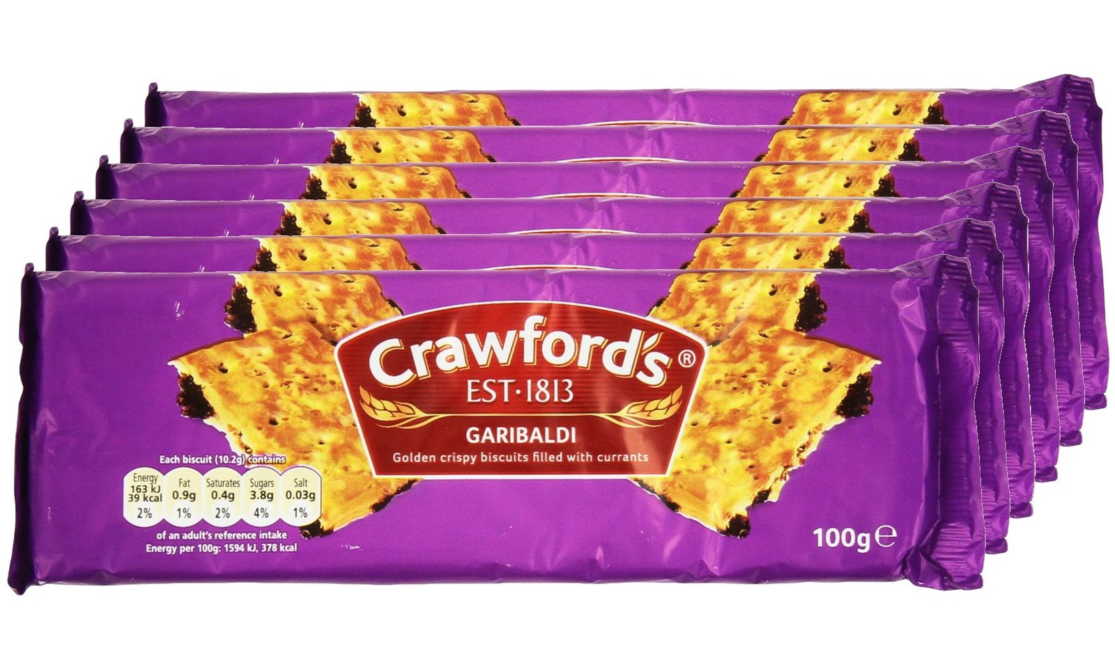 Crawford’s Garibaldi Biscuits, 3.52 Ounce (Pack of 6)