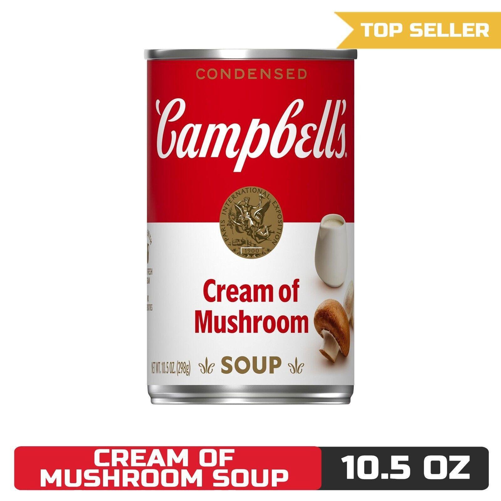 Campbell’s Condensed Cream of Mushroom Soup, 10.5 Oz Can