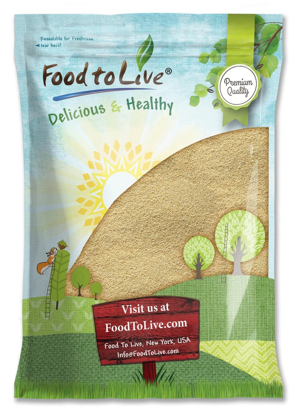 Amaranth Grain – Kosher, Raw, Vegan – by Food to Live