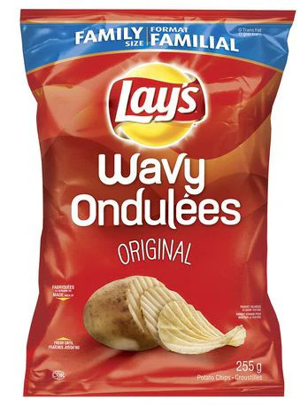 Lay’s Wavy Original Chips 255g/9 oz