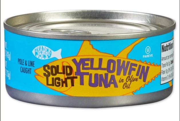 Trader Joe’s Solid White, Solid Light, Chunk Light Tuna, 4.5oz 128g (2 Cans)