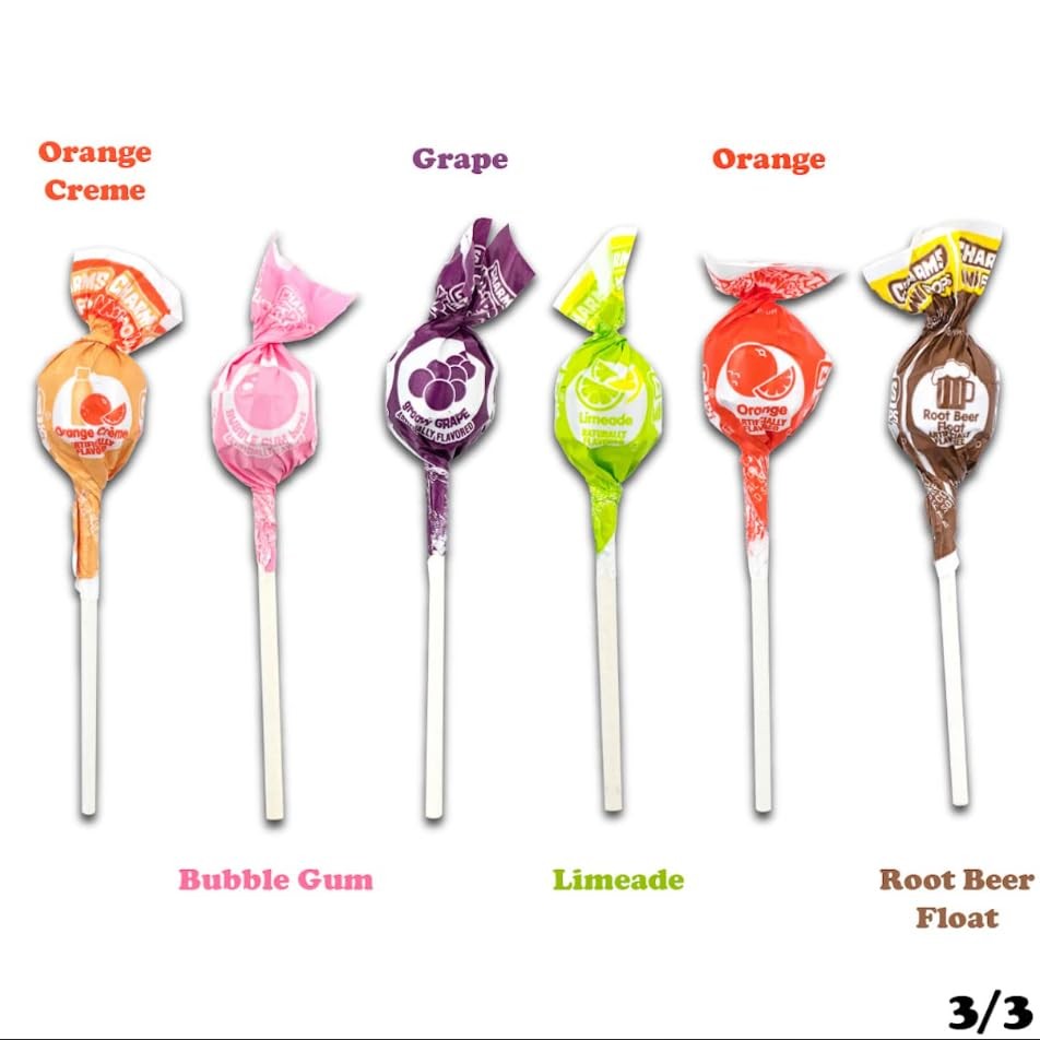 Charms Mini Pops – 4.5 lb Bag of Individually Wrapped Fruity Hard Candy Lollipop