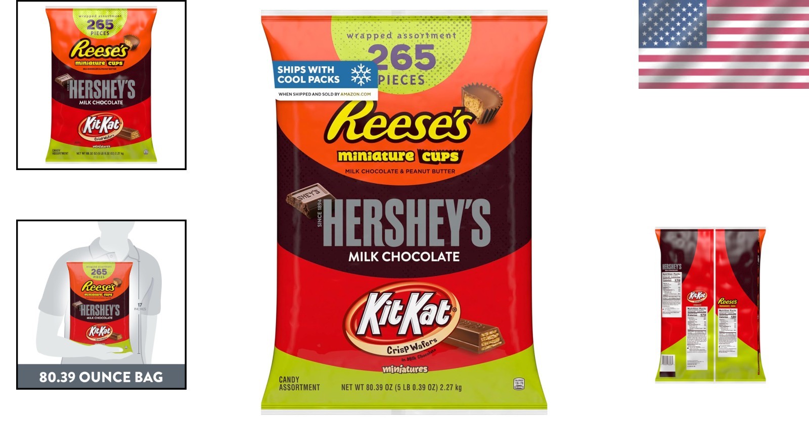 Hershey’s Bulk Chocolate Candy Mix, 265 Ct