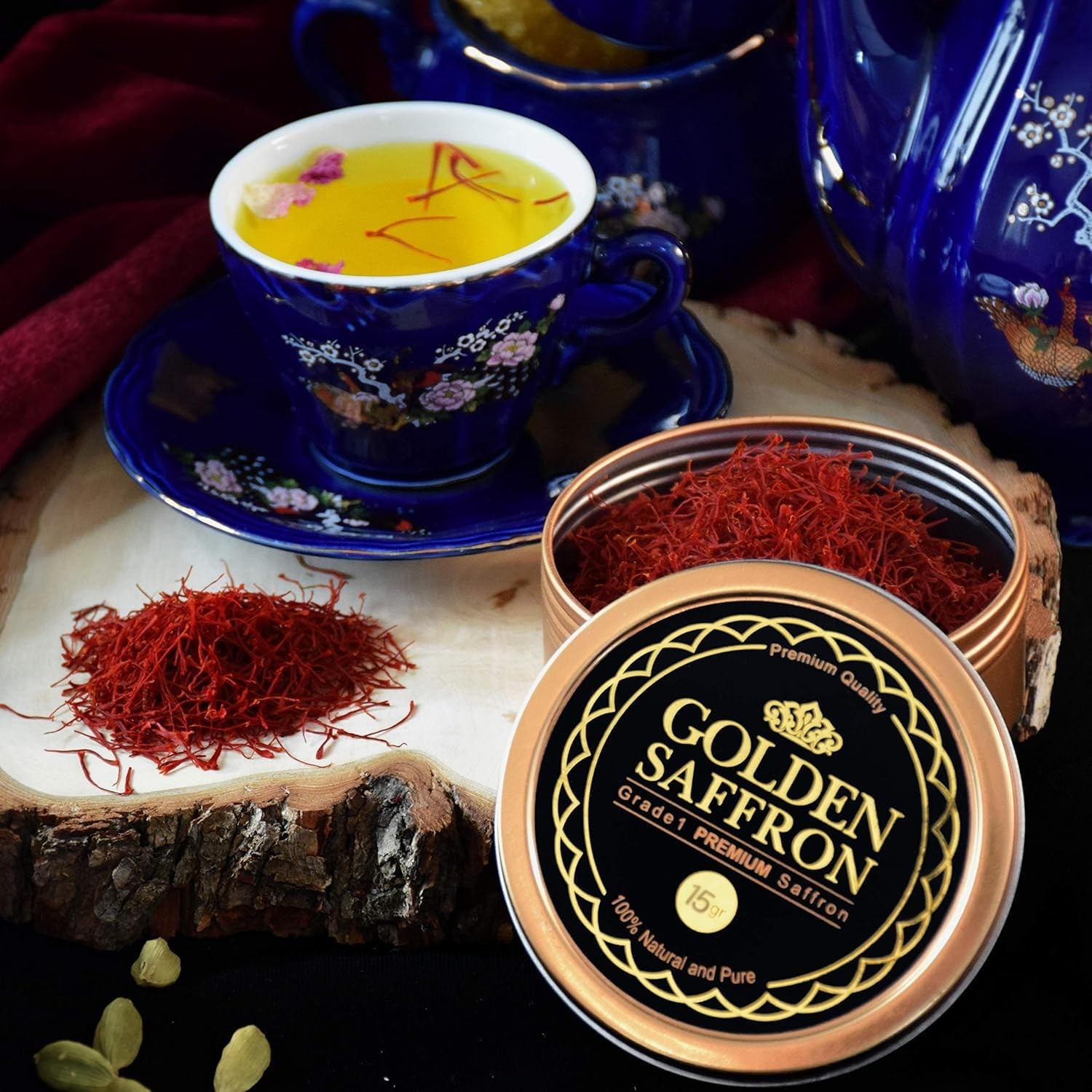 15g All Red Saffron Threads – Grade A+ Super Negin for Elite Culinary Dishes