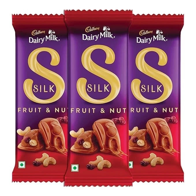 Cadbury Dairy Milk Silk Fruit And Nut Chocolate Bar, 137 Gm (Pack Of 3)