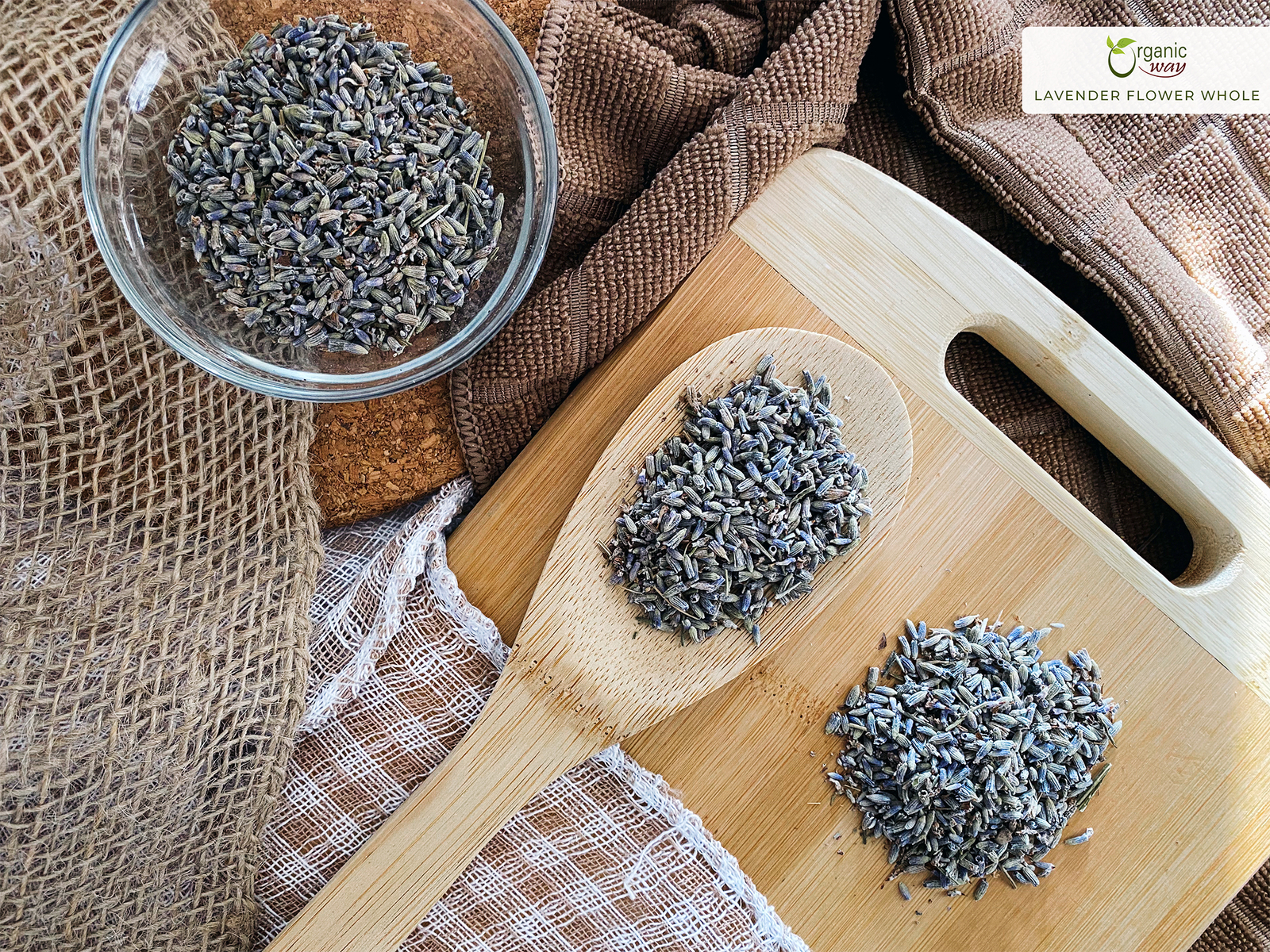 Organic Way Dried Lavender Flower Buds Whole – Organic, Kosher & USDA Certified