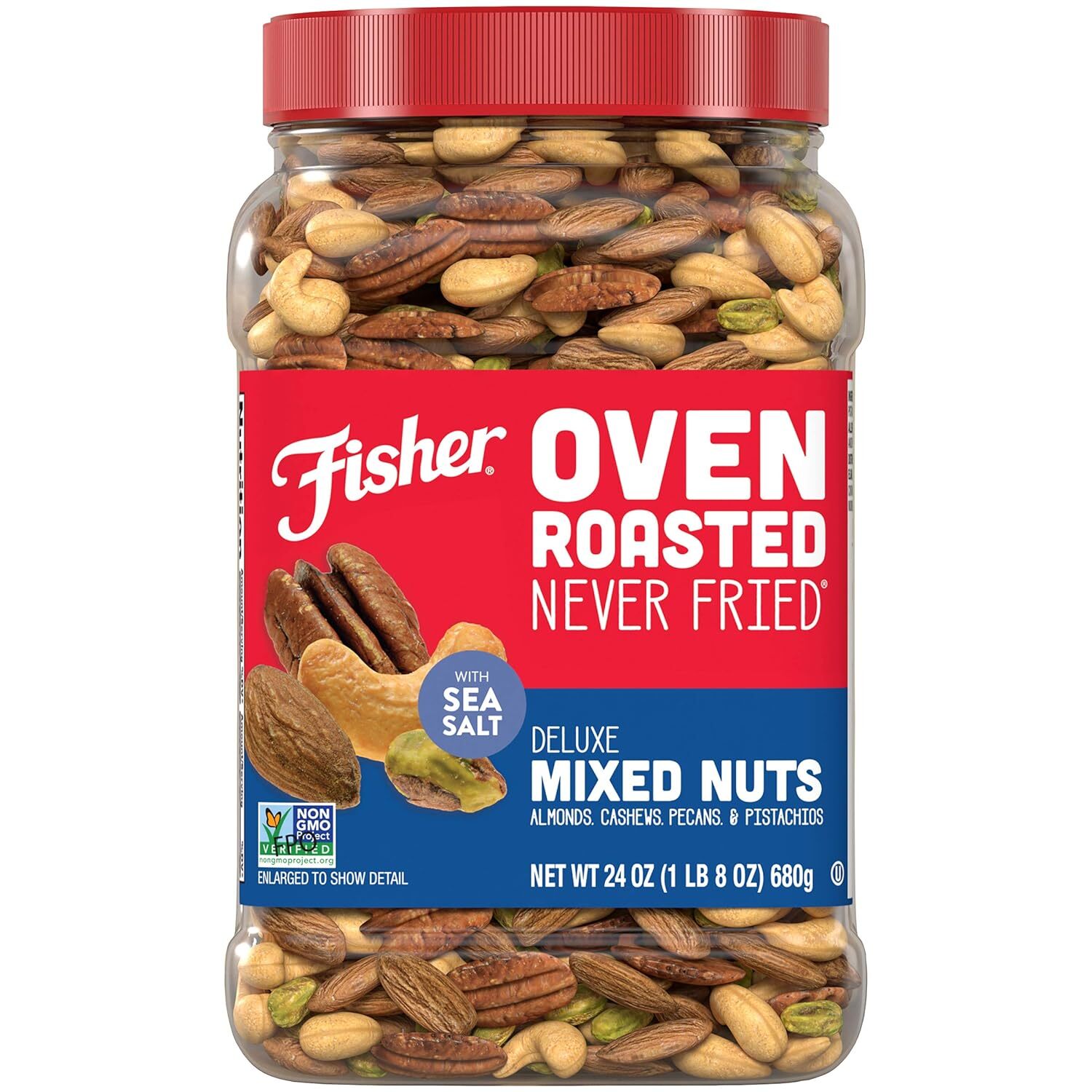 Nueces Mixtas De Lujo, Asadas Y Nunca Fritas Al Horno, 24 Onzas, Almendras ,…