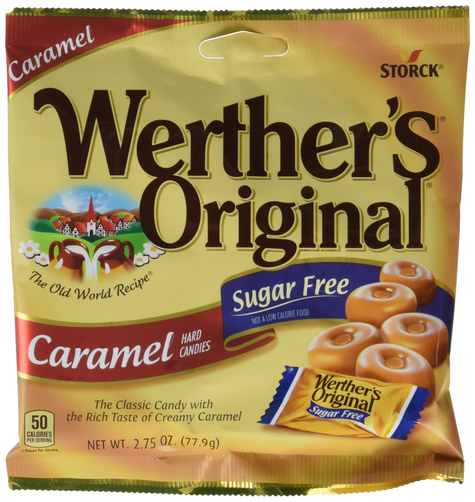 Sugar Free Caramel Hard Candies Individually Wrapped Hard Candies for Hallow…