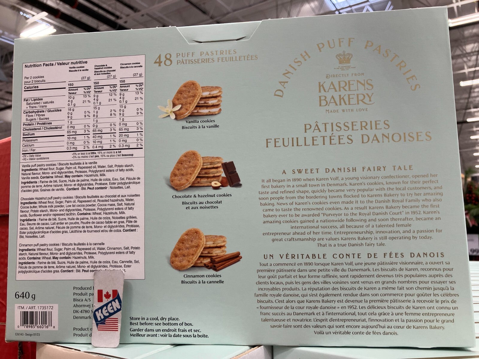 Karens Bakery Danish Puff Pastries, Assorted Flavours, 640 g, Exp:2024MA