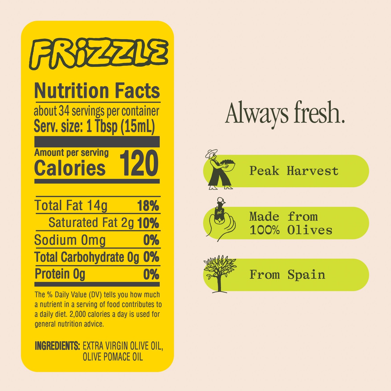 Graza Frizzle High Heat Cooking Oil – with 25.3 Fl Oz (Pack of 1)