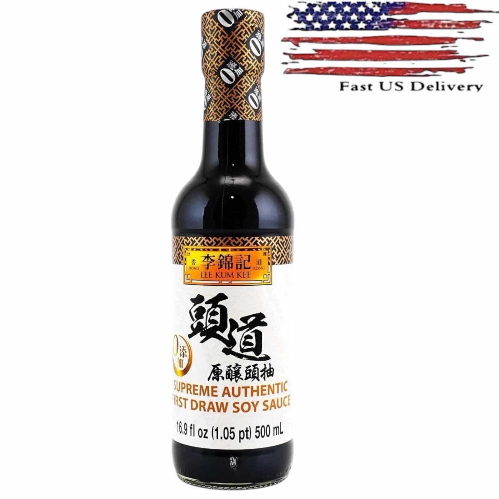 Lee Kum Kee Supreme Authentic First Draw Soy Sauce 16.9 FL OZ (500ml)