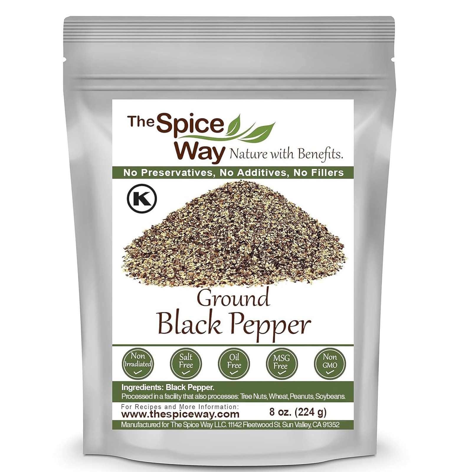 Ground Black Pepper Fine Powder Cooking Steak Eggs Pantry Spice 8 oz