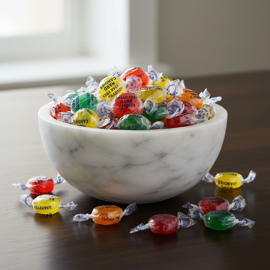 SweetGourmet Sugar-Free Assorted Sour Fruits – Candy Lime, Cherry, Lemon, Orange