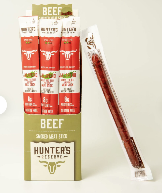 Hunter’s Reserve BEEF JALAPENO .9oz Trail Stick 6 PC EXOTIC MEAT STICK