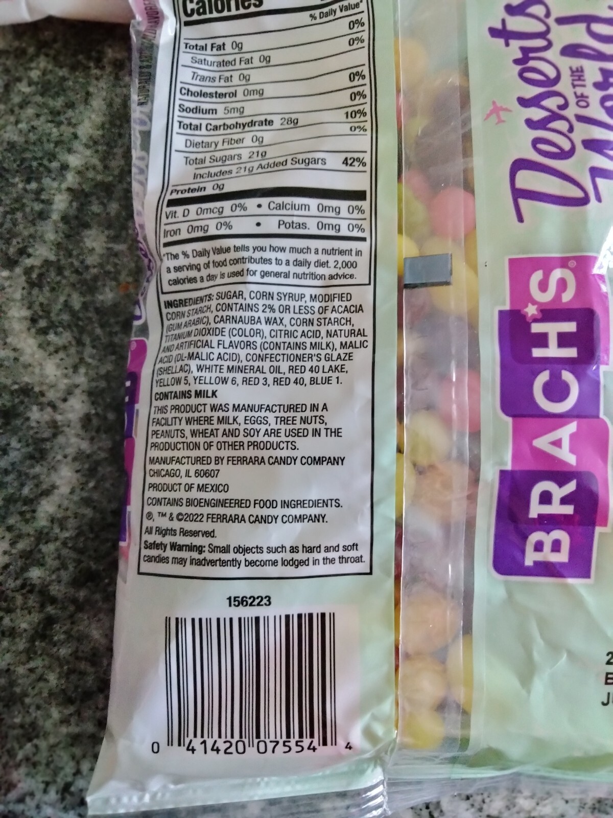 4 x Brach’s Desserts of the World Jelly Beans 10 oz Bags 06/2024 Candy Treats