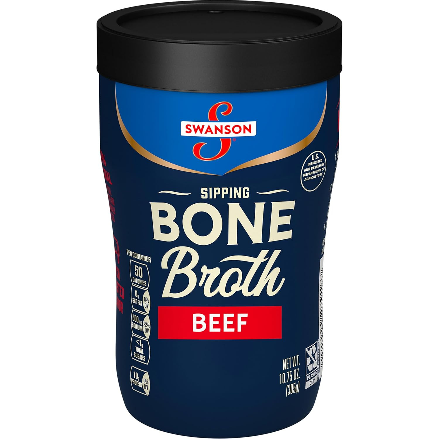 ipping Beef Bone Broth, 10.75 Oz Microwavable Cup