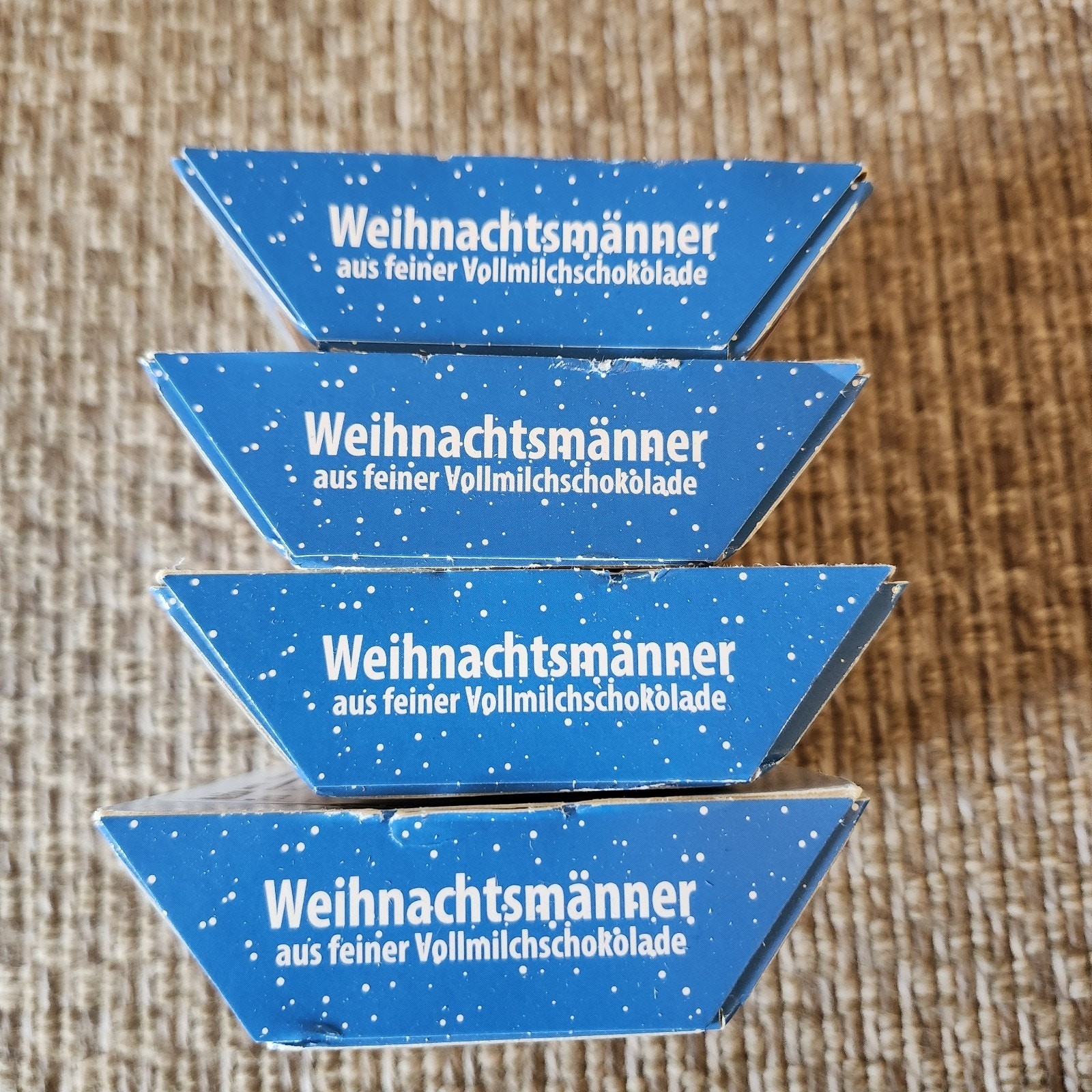Riegelein Mini Solid Milk Chocolate Santas 4.4oz (8 Boxes) German Fair Trade