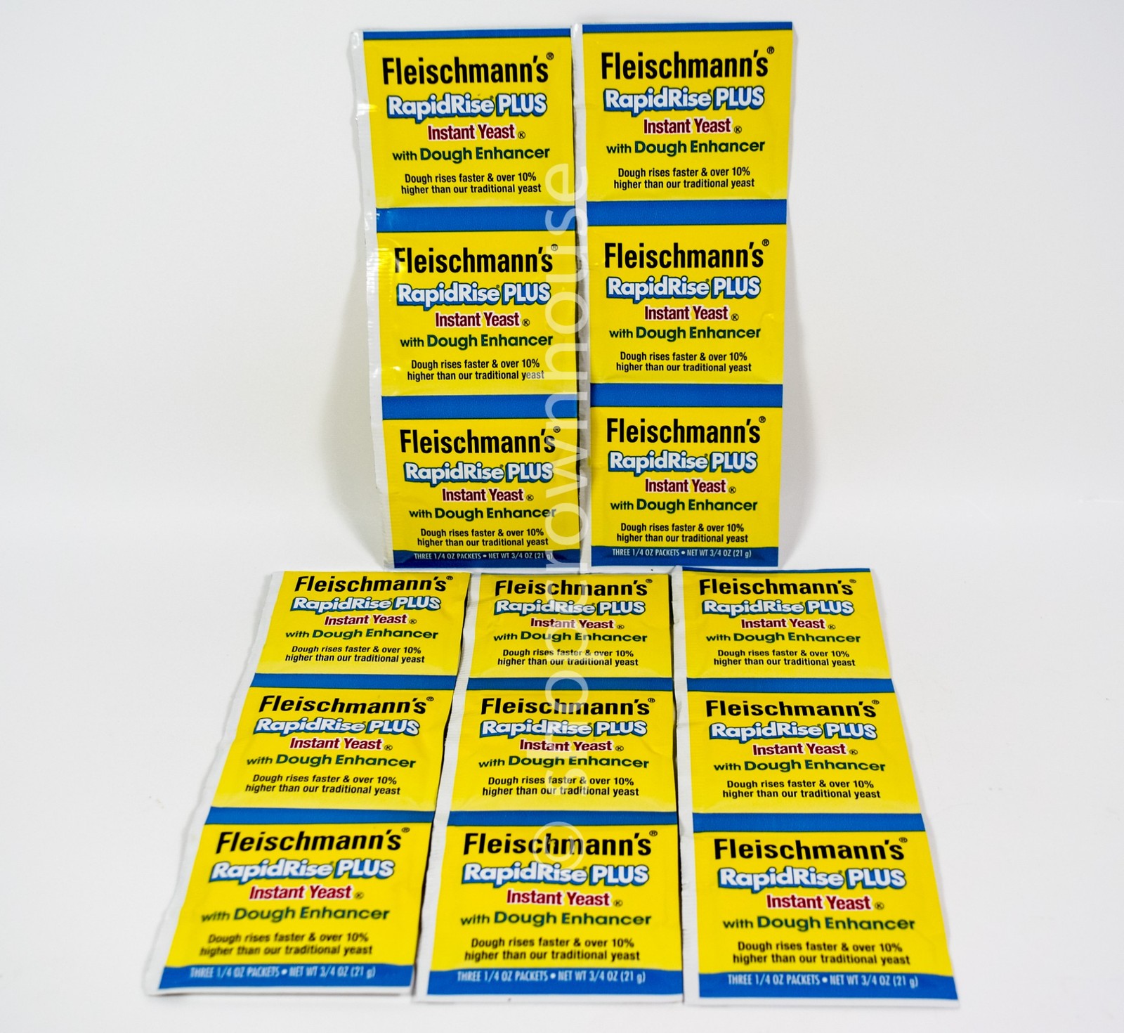 5 strips Fleischmann’s RAPID RISE PLUS Instant Yeast 3/4oz 03/10/2027 15pkts