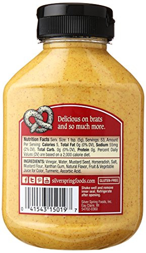 Gold Medal Horseradish Mustard 9.5 Ounce Kosher Gluten Free Barbecue Sauce